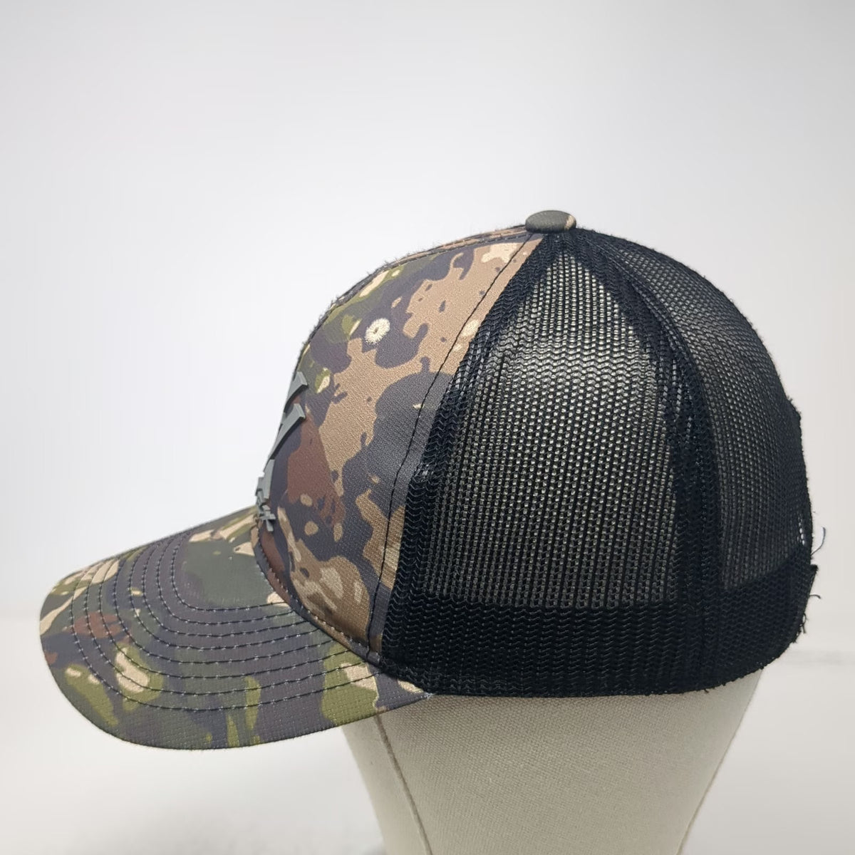 Vortex Optics Trucker Hat Brown Camo One Size Snapback Mesh Raised Rubber Logo