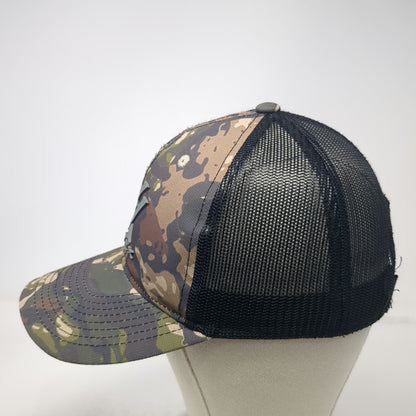 Vortex Optics Trucker Hat Brown Camo One Size Snapback Mesh Raised Rubber Logo