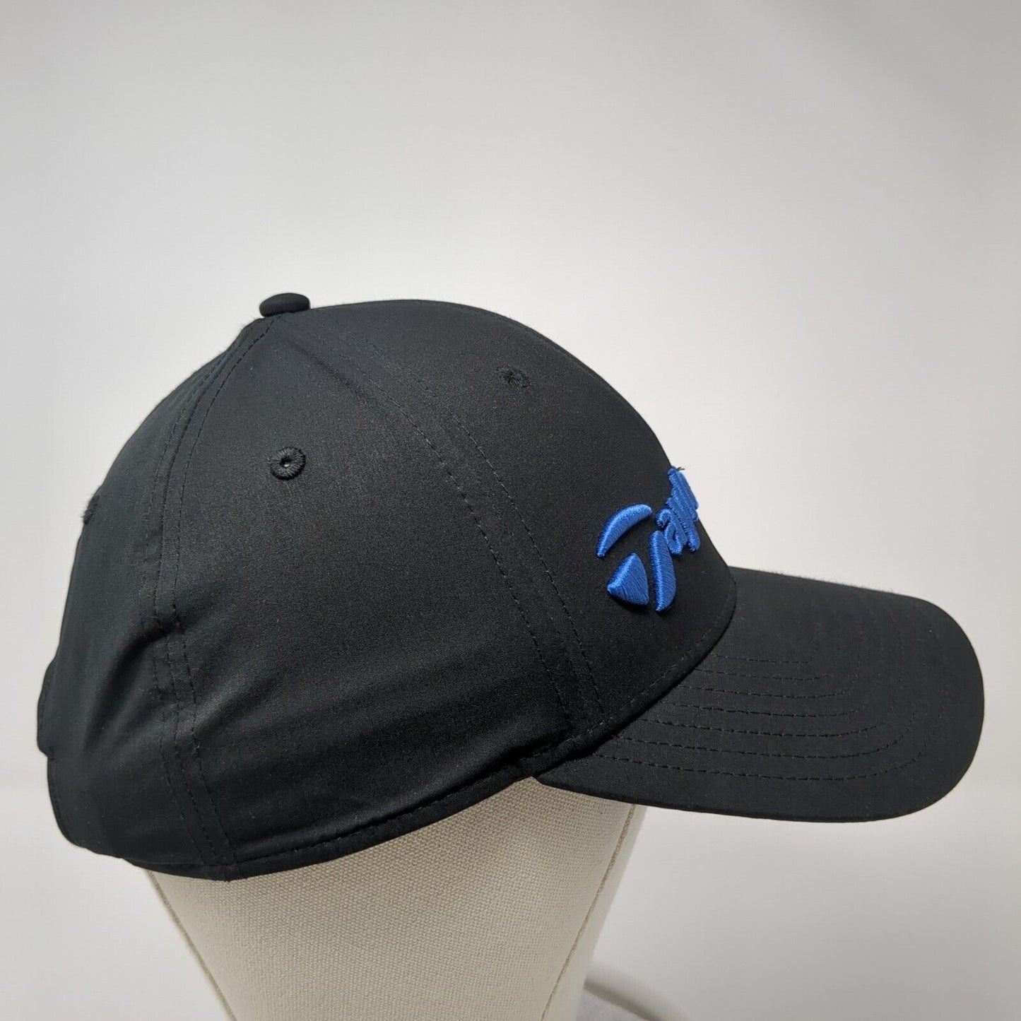 TaylorMade Strapback Golf Hat Black One Size Adjustable Embroidered Polyester