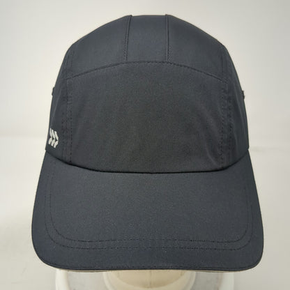 All in Motion 5 Panel Black One Size Hat Bungee Cord Performance Lightweight