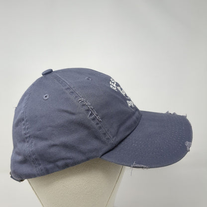 Rescue Proud Slideback Baseball Cap Blue One Size Adjustable Distressed District