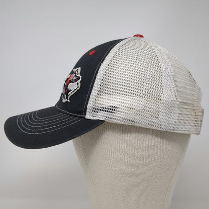 Vie Trucker Hat Black One Size Snapback Mesh Sockeye Brewing Salmon Fish Idaho