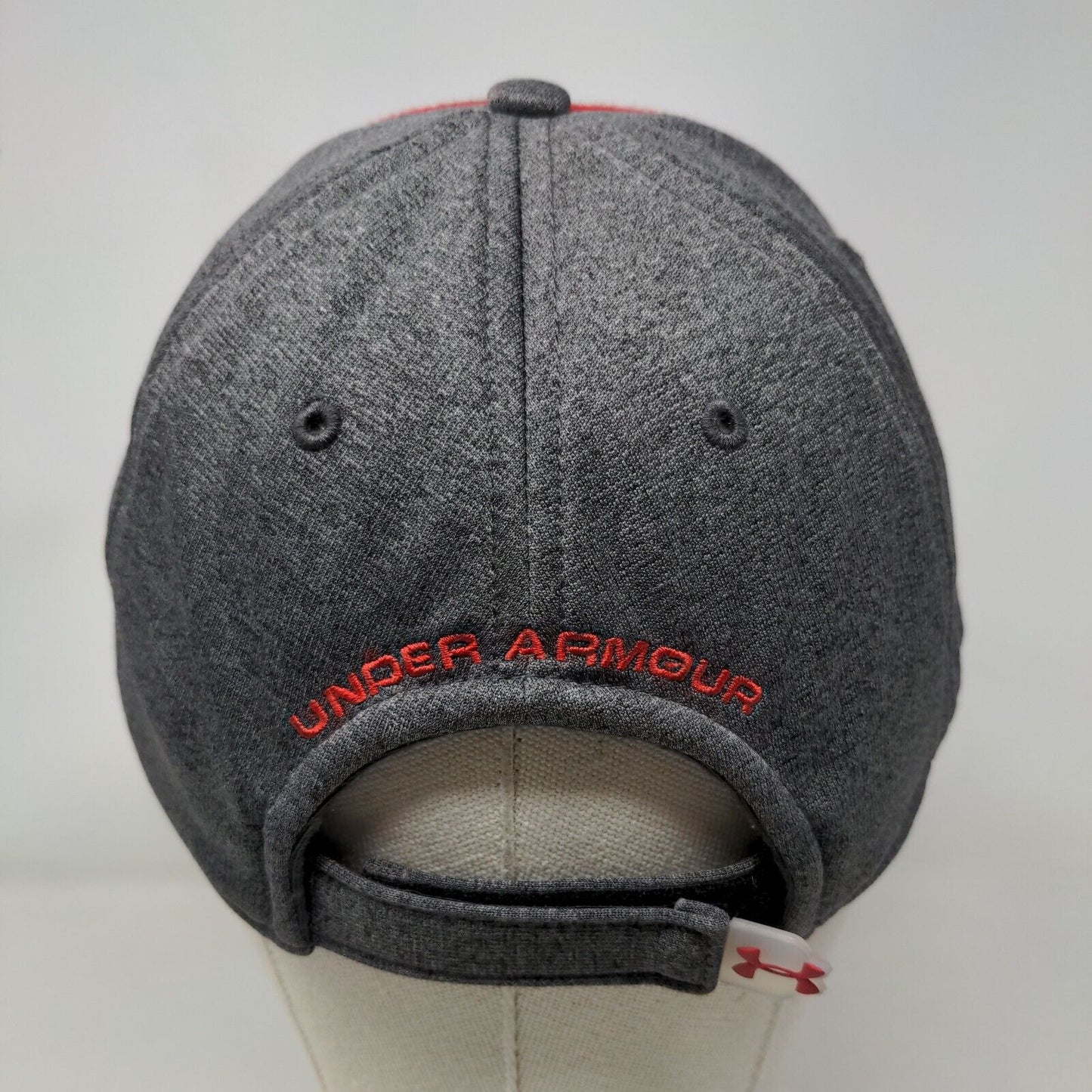 Under Armour Strapback Hat Gray OSFA Embroidered Adjustable Vent Holes