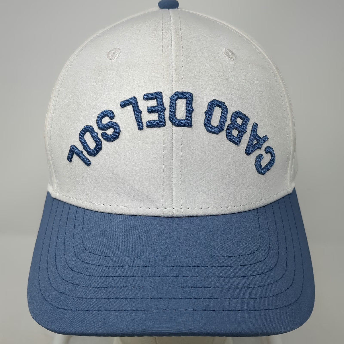 Pukka Snapback White Blue One Size Cabo Del Sol Golf Sun Embroidery Hat