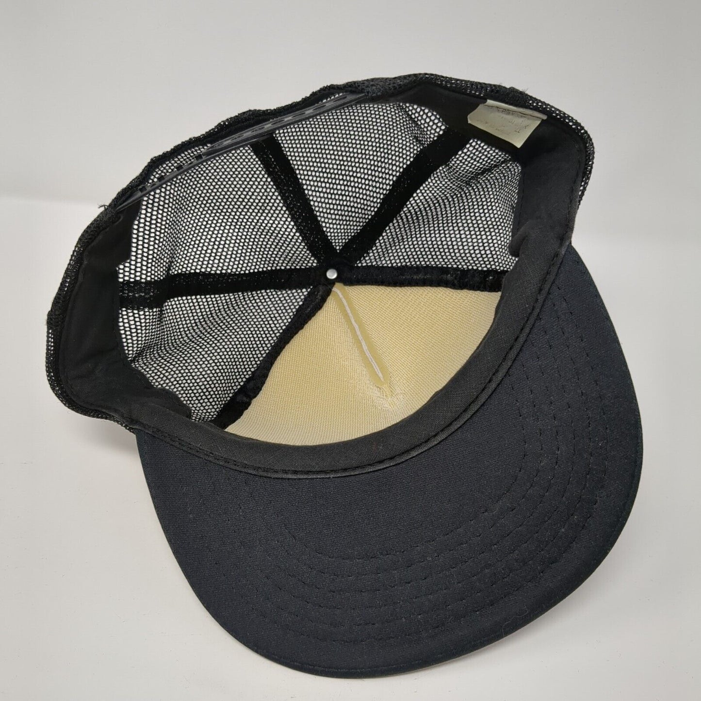 Hayden Hill Snapback Rope Trucker Hat Black One Size Mesh Back Colorblock