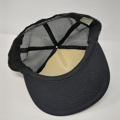 Hayden Hill Snapback Rope Trucker Hat Black One Size Mesh Back Colorblock