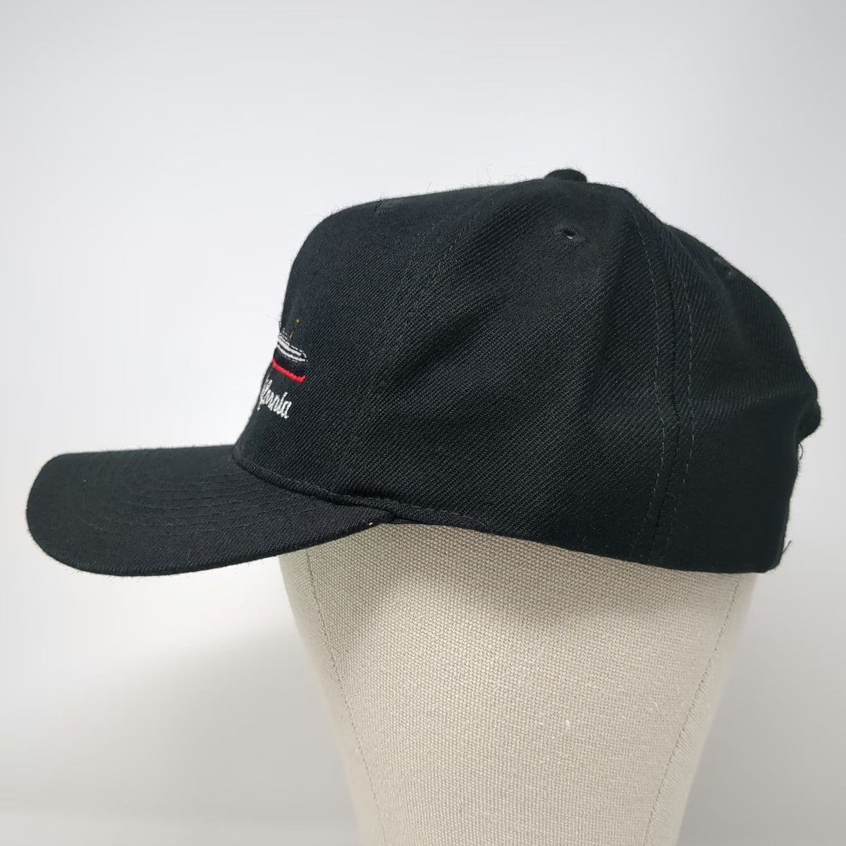 Otto Cap Snapback Black One Size Long Beach California Queen Mary Ship Hat Green