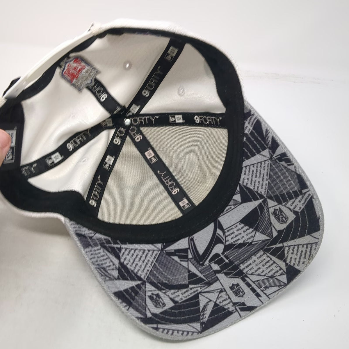 New Era Patriots NFL Snapback Hat White Gray One Size Super Bowl 53 Championship