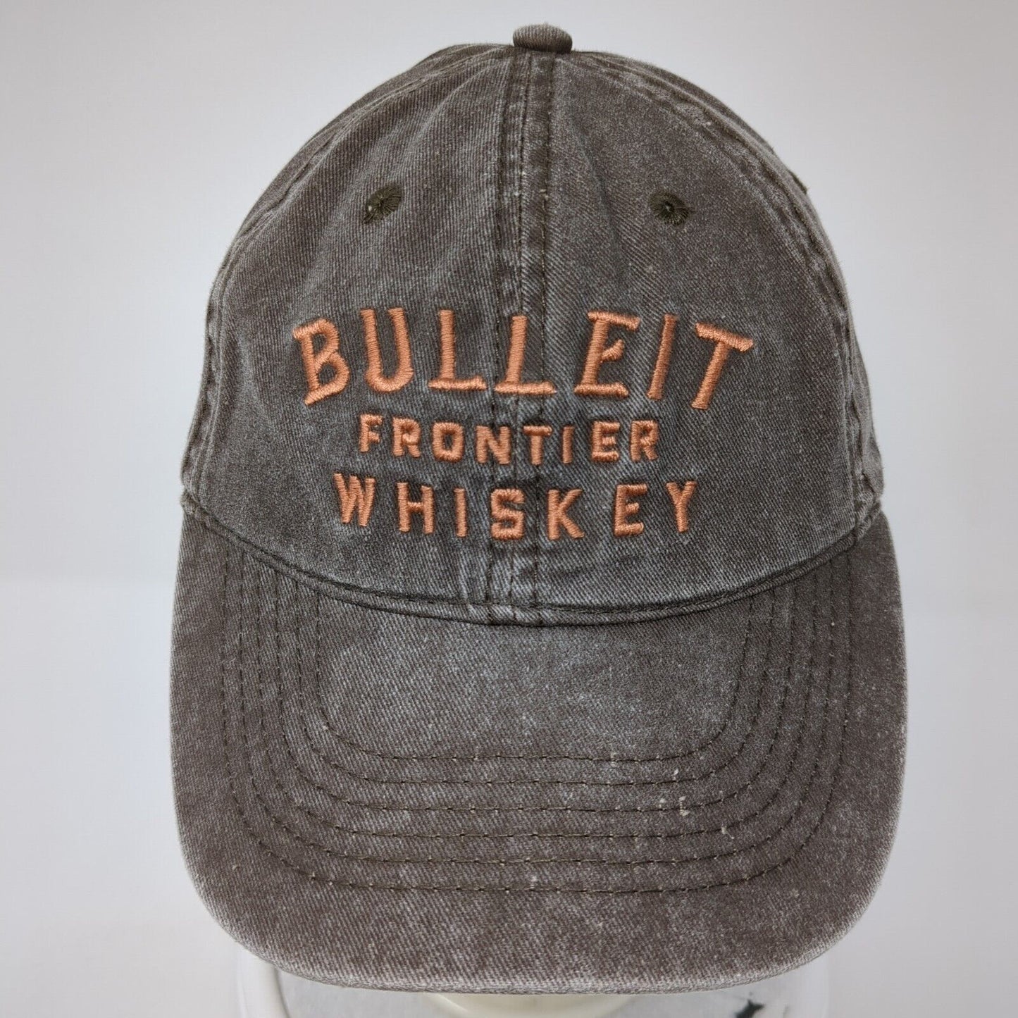 Bulleit Frontier Whiskey Snapback Hat Brown One Size Adjustable Embroidered