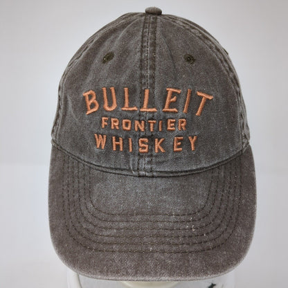 Bulleit Frontier Whiskey Snapback Hat Brown One Size Adjustable Embroidered