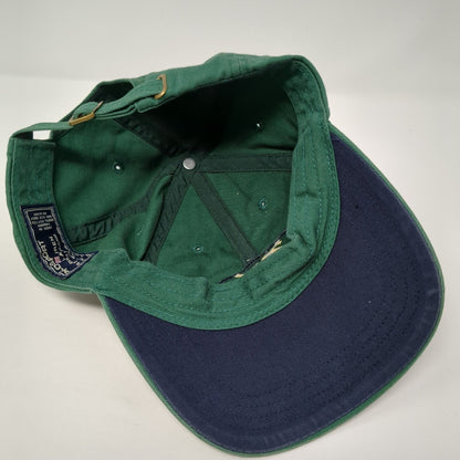 Vintage Polo Sport Ralph Lauren Slideback Hat Green OSFA Embroidered Logo