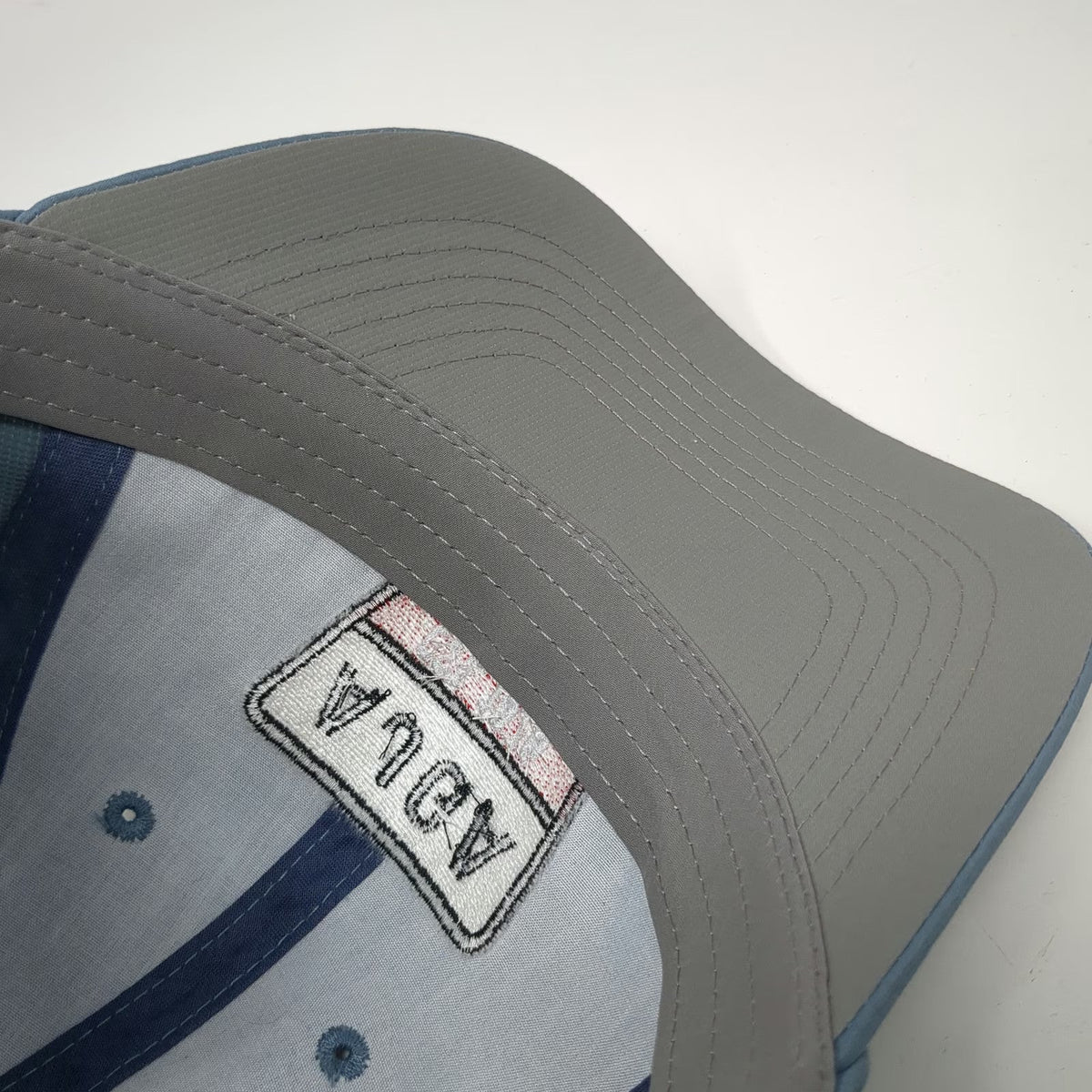 Imperial Baseball Cap Blue One Size AJGA Est 1978 Patch Recycled Strapback Hat