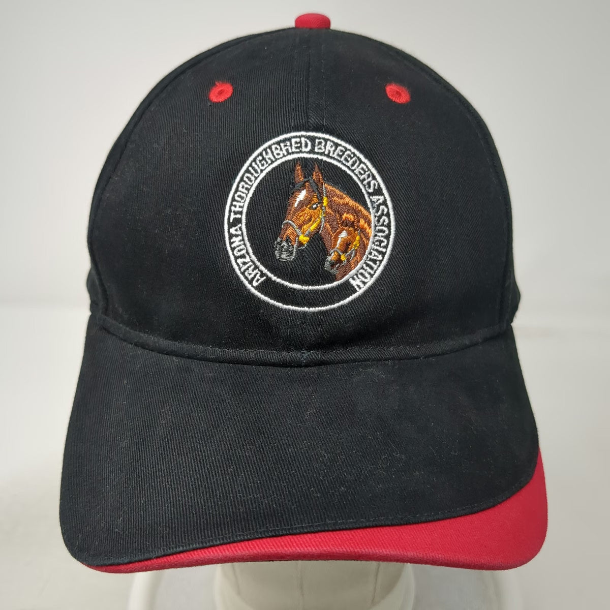 Sportsman Baseball Cap Black One Size Arizona Thoroughbred Association Hat