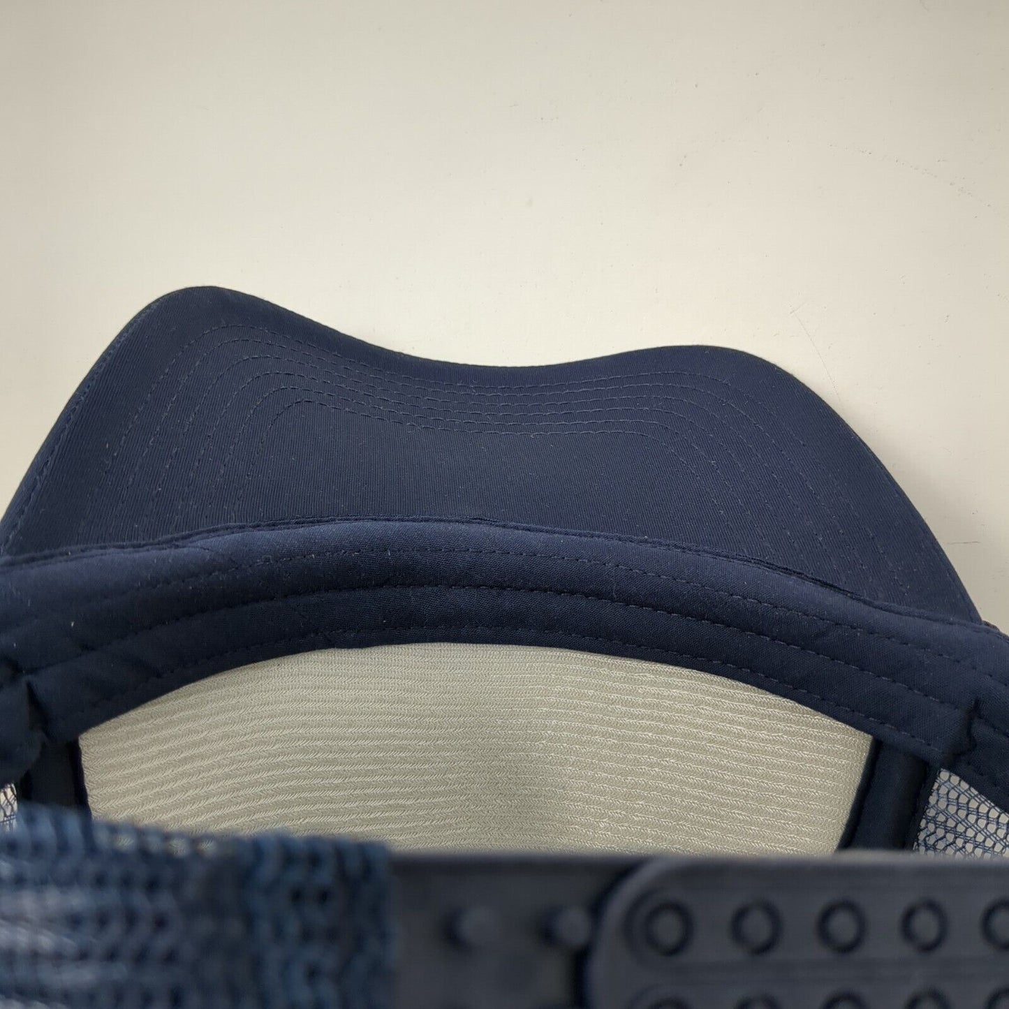 Change On The Range Snapback Rope Trucker Hat Blue One Size Mesh Back