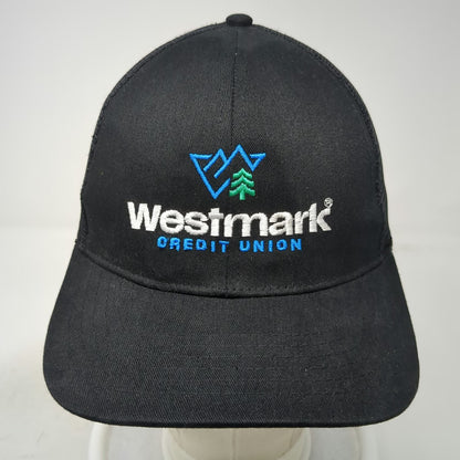 Westmark Credit Union Trucker Hat Black White Blue One Size Mesh Back Snapback