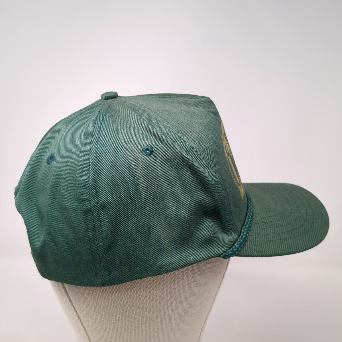 d&D Conoco Outdoor Adventure Green 5 Panel Hat OS Rope Snapback Mountain Vintage