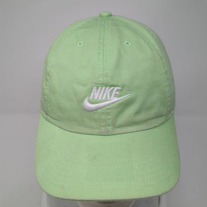 Nike Swoosh Slideback Hat Green One Size Adjustable Embroidered 6 Panel