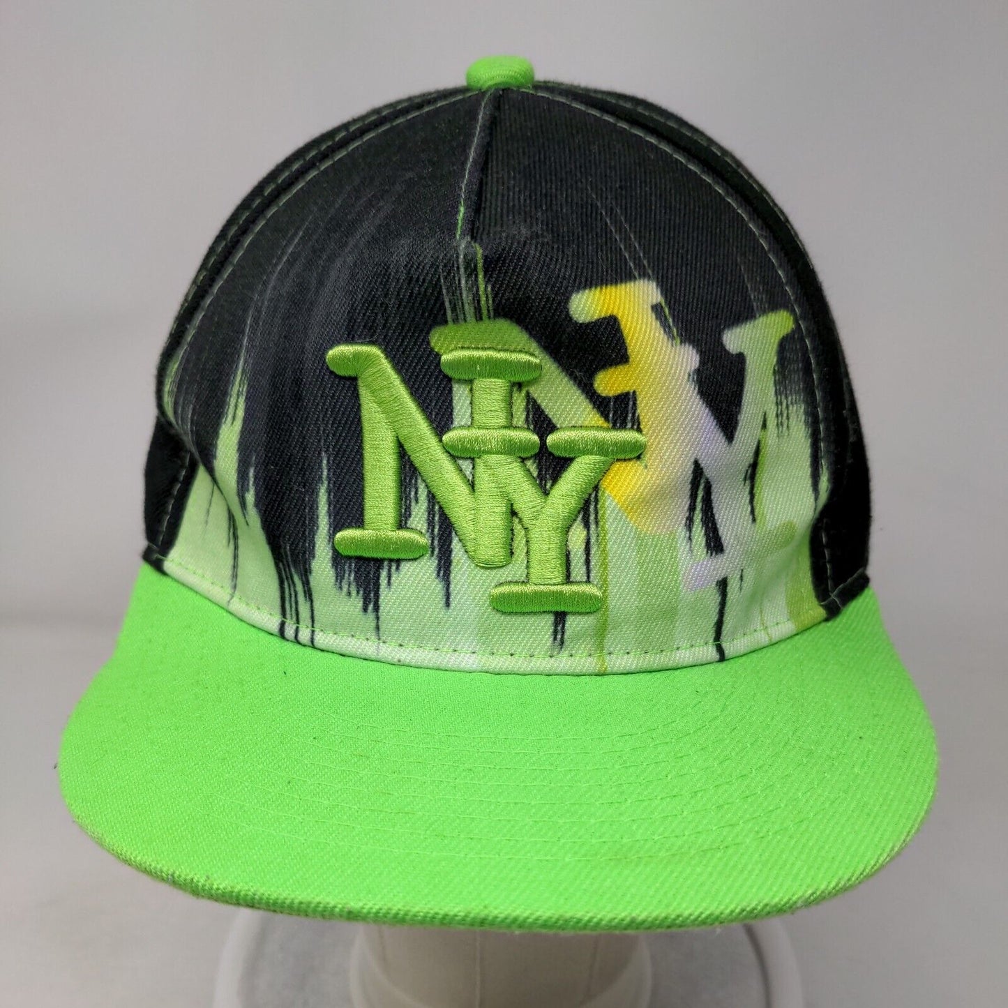 NY New York Snapback Hat Multicolor One Size Embroidered 6 Panel Fashion Cap