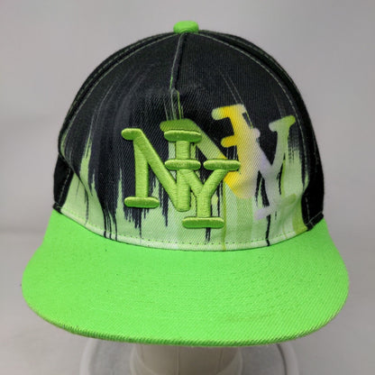 NY New York Snapback Hat Multicolor One Size Embroidered 6 Panel Fashion Cap