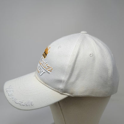 Budweiser Racing Baseball Cap White One Size Strapback Kenny Bernstein Crown Hat