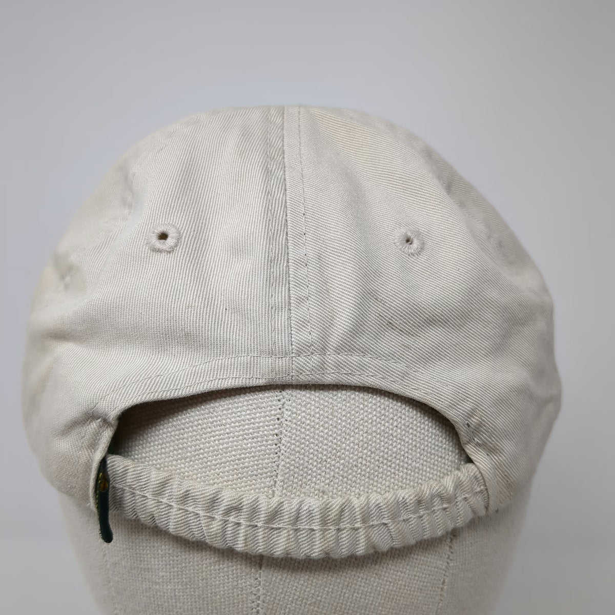 Reebok Green Bay Packers NFL Hat Tan One Size Cap Green Yellow Elastic Back Logo