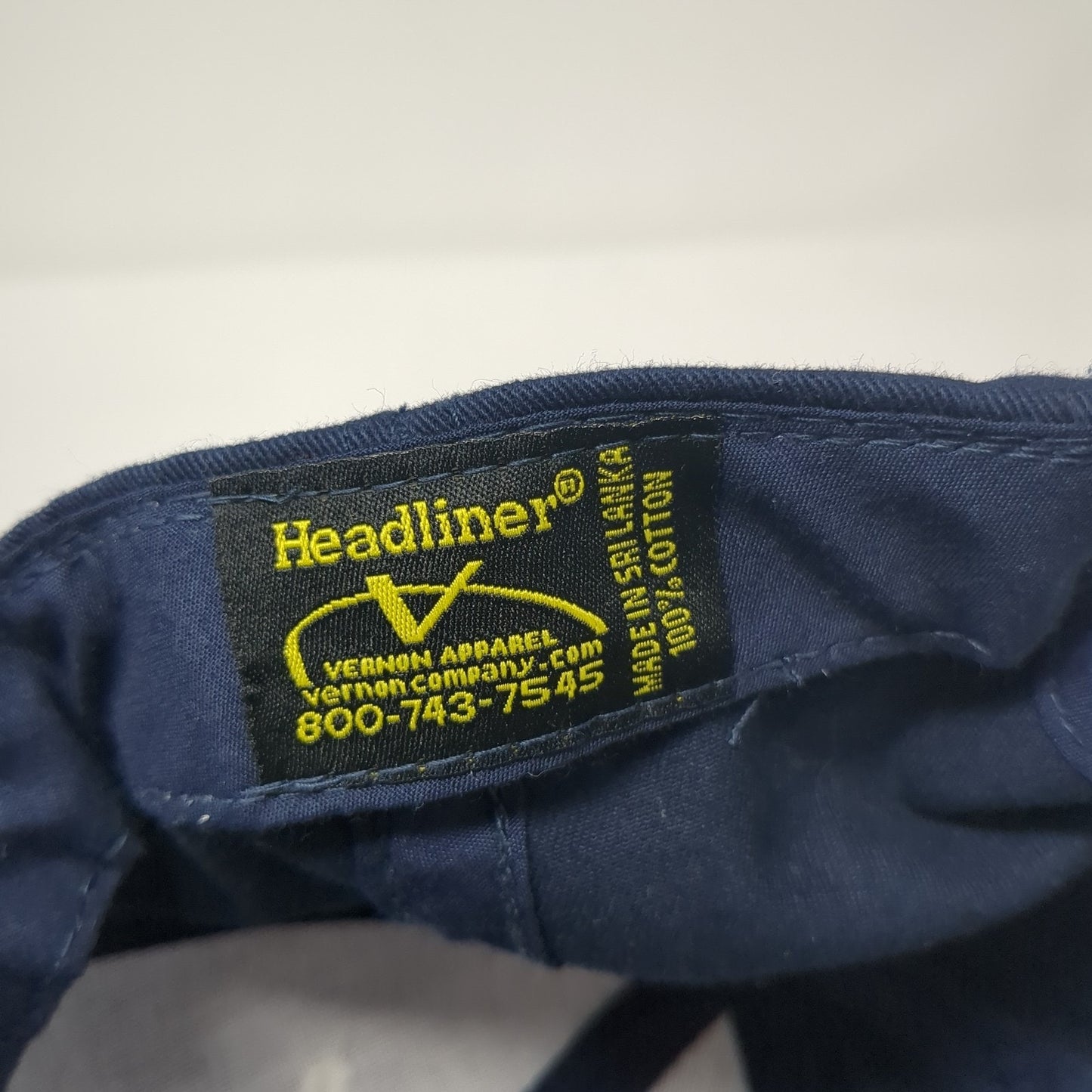 ArrMaz Slideback Hat Blue One Size Adjustable Embroidered Headliner