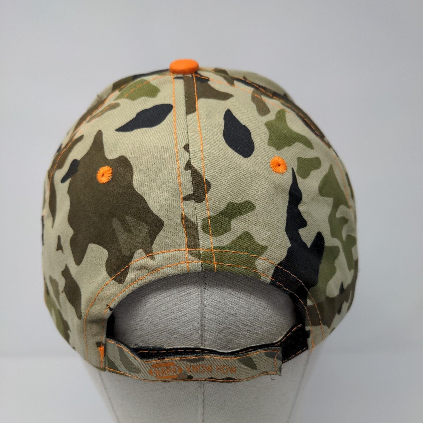 NAPA Outdoors Strapback Hat Camouflage OSFM Adjustable Embroidered Cotton