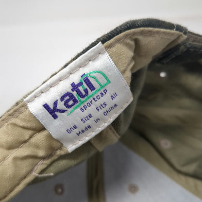 Kati Baseball Cap Green One Size Camo Logo Farm Bureau Financial Services Hat
