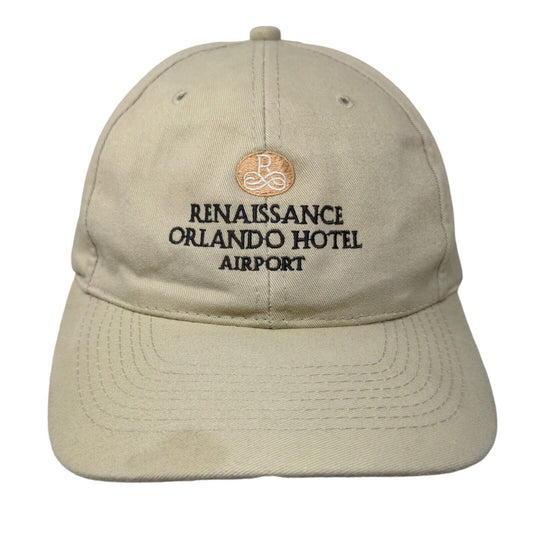 Renaissance Orlando Hotel Airport Slideback Hat Tan OSFA Embroidered Otto Cap