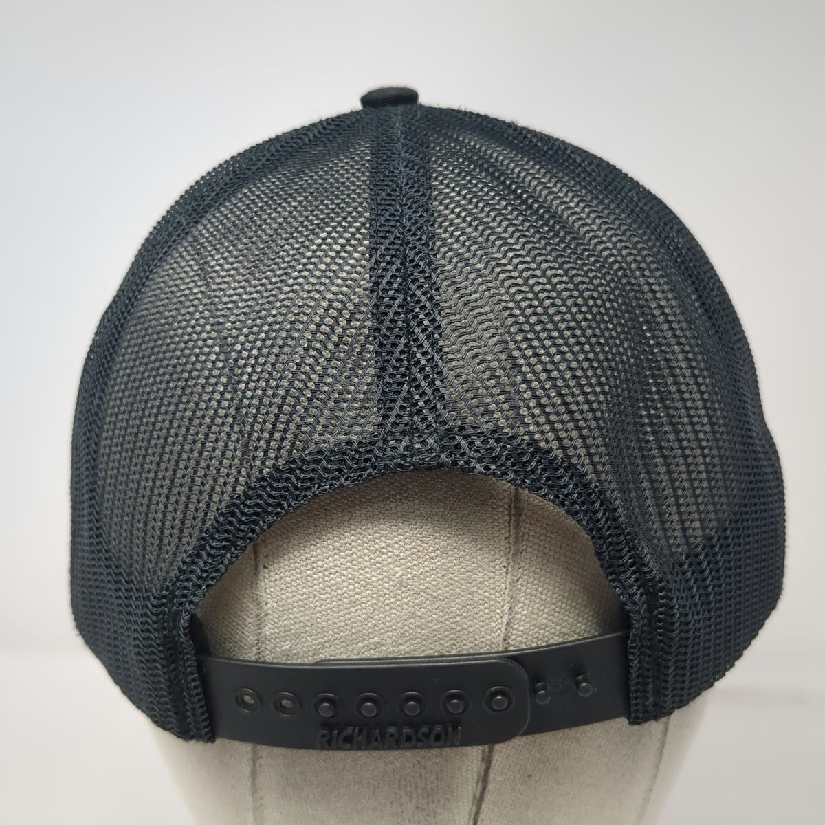 Richardson Trucker Hat Black One Size Pallmann Mesh Back Snapback Yellow White