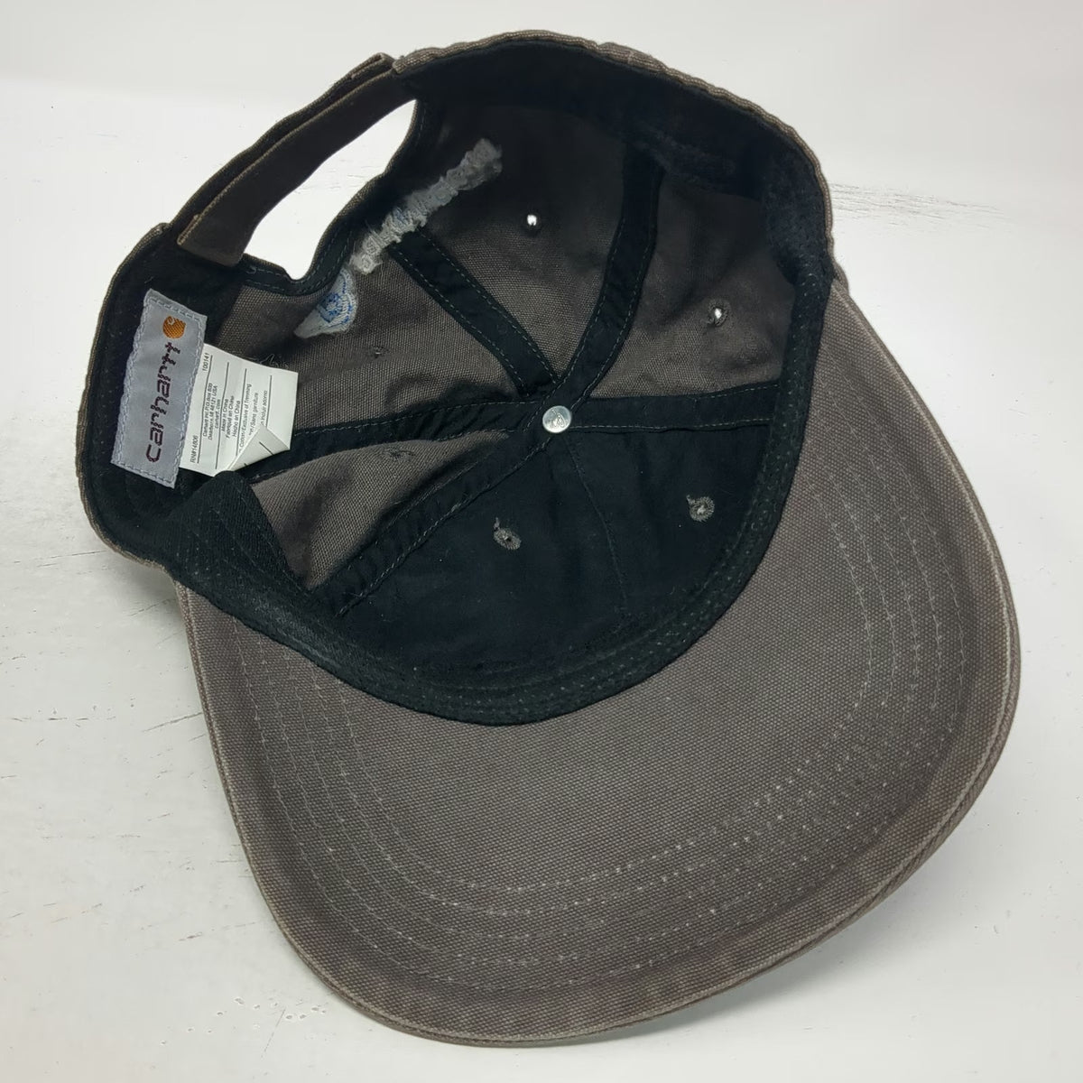 Carhartt Odessa Baseball Cap Gray One Size Strapback Washed ParkMyCloud Hat