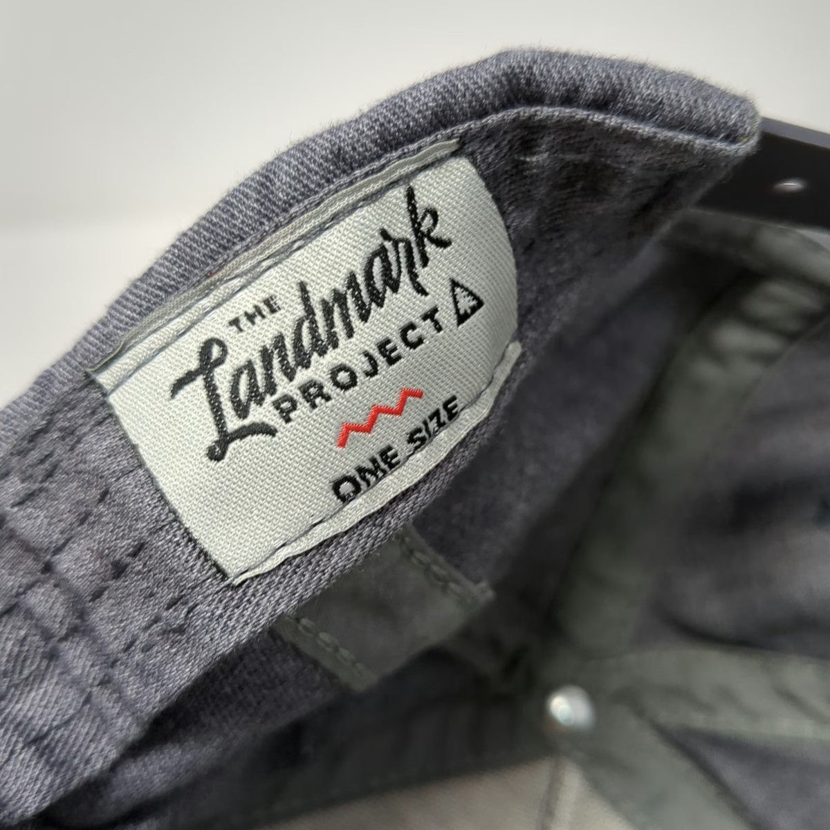 The Landmark Project 5 Panel Gray One Size Yellowstone Geyser Patch Snapback Hat