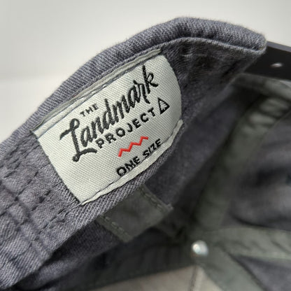 The Landmark Project 5 Panel Gray One Size Yellowstone Geyser Patch Snapback Hat