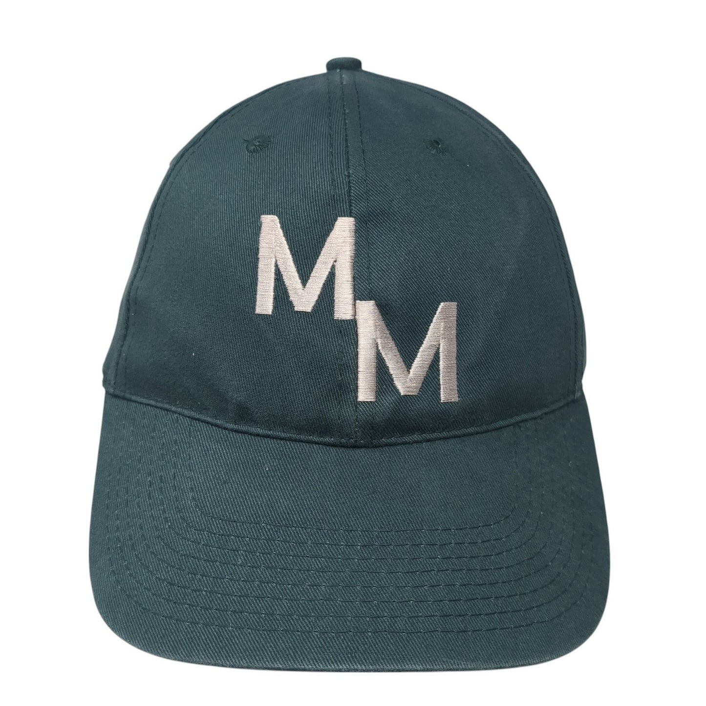 MM Slideback Baseball Cap Green One Size Adjustable Embroidered HeadToToe