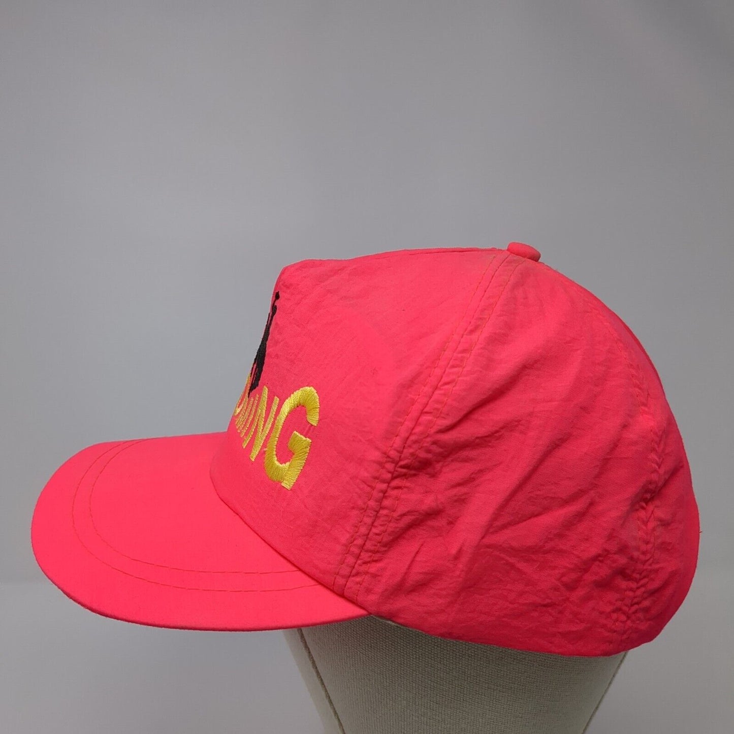 Wyoming Snapback Hat Pink OS Adjustable Embroidered Great Mountain West Supply