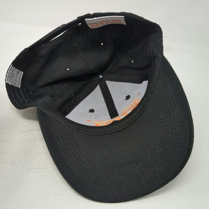 Stihl Snapback Black Orange One Size 6 Panel Embroidered Team Logo Hat Workwear