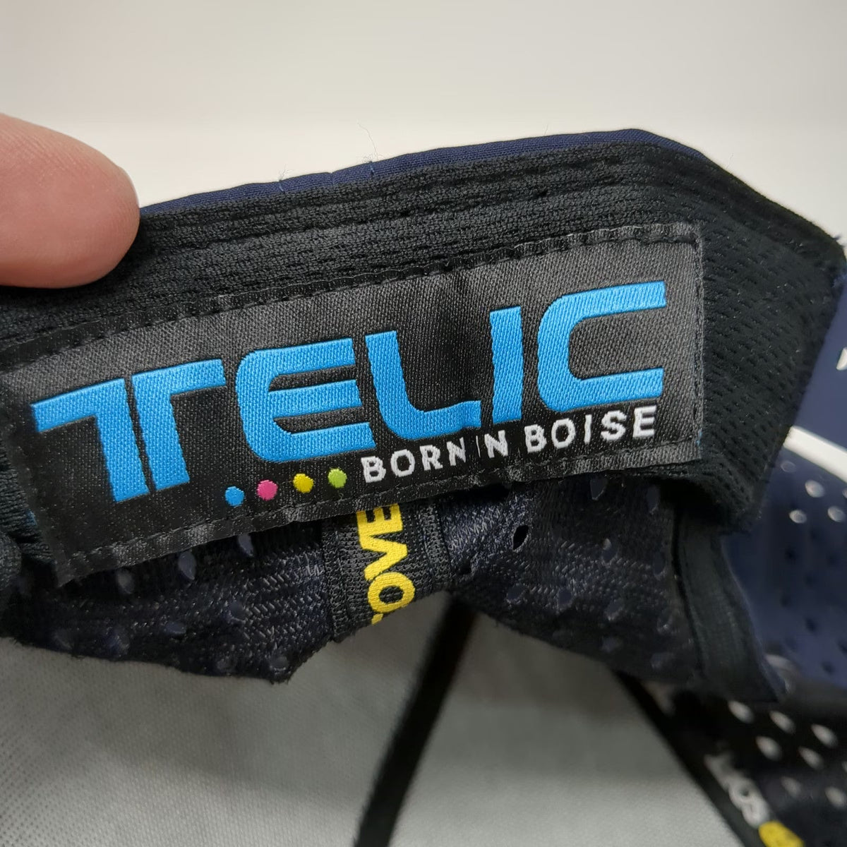 Telic Trucker Hat Blue One Size Boise Footwear Perforated Rope Snapback Patch