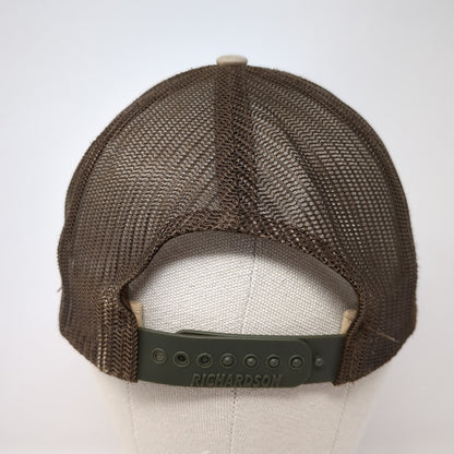 Onager Optek Snapback Mesh Back Trucker Hat Brown One Size Richardson