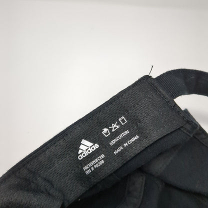Adidas 3 Stripes Slideback Hat Black One Size Solid Climalite 6 Panel