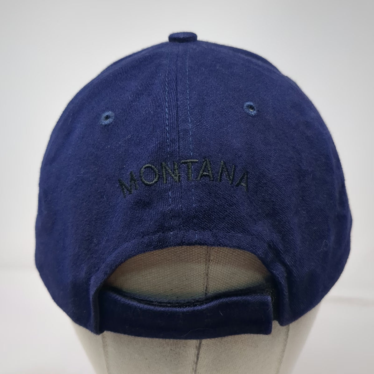 Shasta Wear Baseball Cap Blue One Size Montana Wolf Embroidery Strapback hat