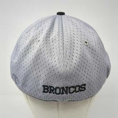 Broncos Fitted Hat Gray One Size Embroidered Logo Colorblock Richardson