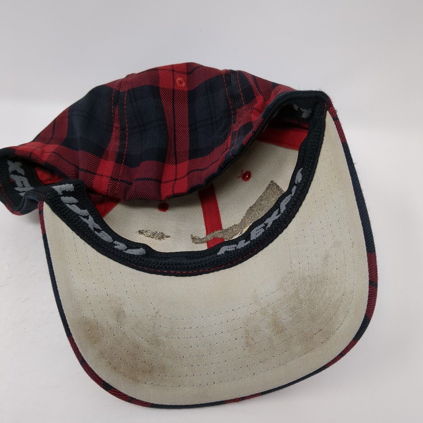 Idaho Tree Gun Fitted Hat Multi S-M Plaid Embroidered Flexfit Yupoong