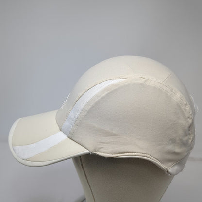 adidas Baseball Cap Beige L/XL ClimaCool Mesh Strapback Embroidered Logo hat
