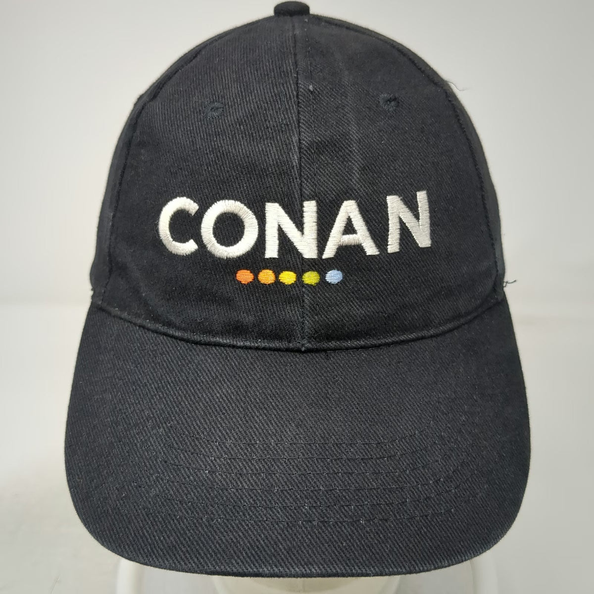 Baseball Cap Black Conan O'Brien TBS Talk Show Embroidered Logo Hat Vintage