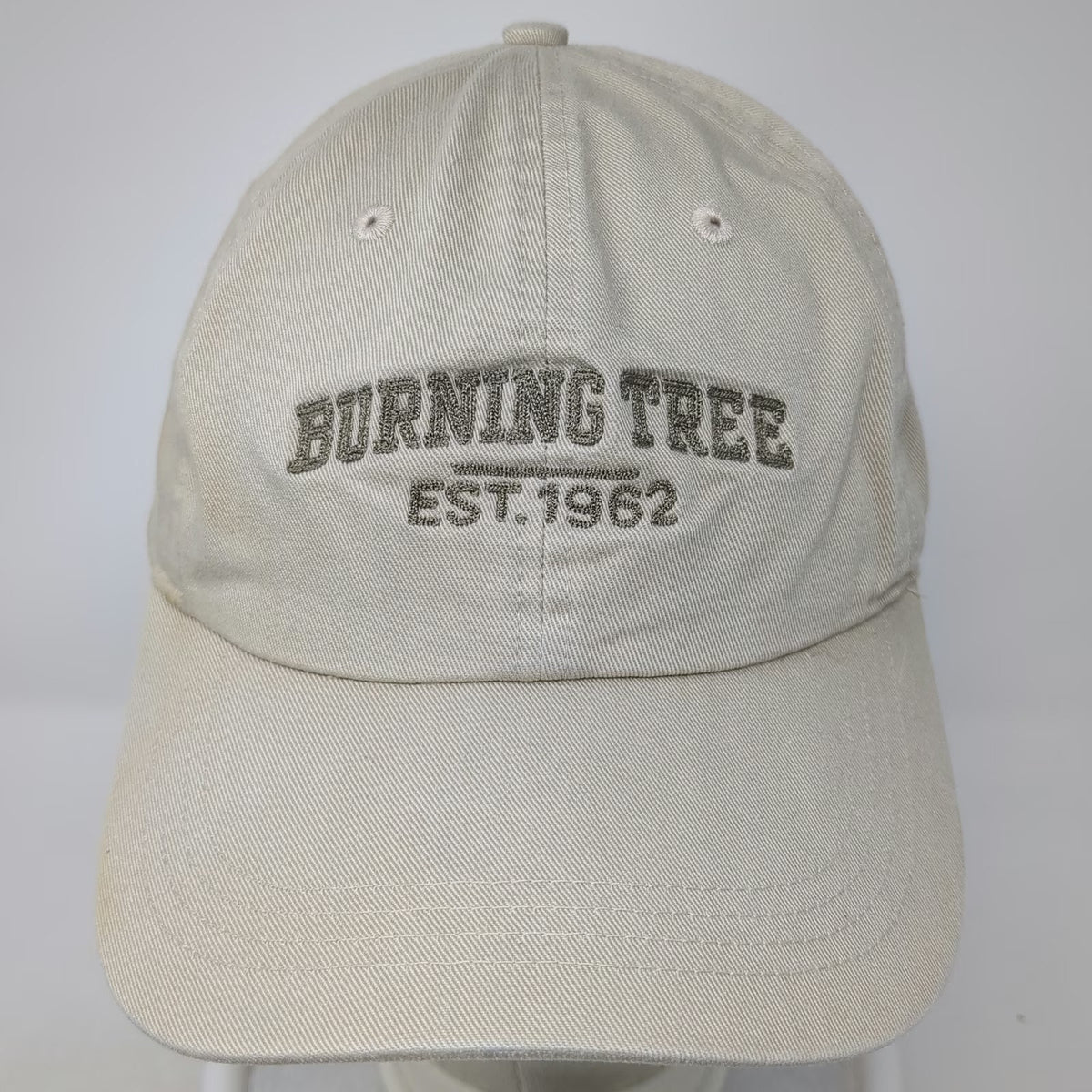 Ahead Burning Tree Est. 1962 Beige One Size Baseball Cap Slideback Classic Hat
