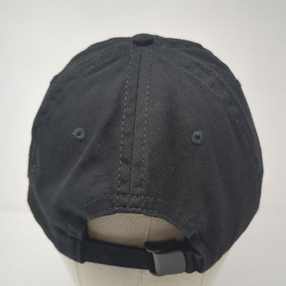 Hello Literacy Slideback Hat Black One Size Adjustable Embroidered