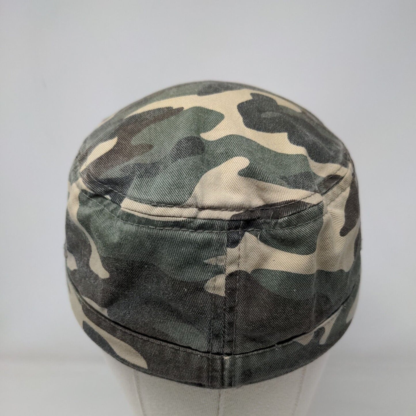 Unbranded Fitted Cadet Army Cap Hat Camouflage One Size Vent Holes Blank