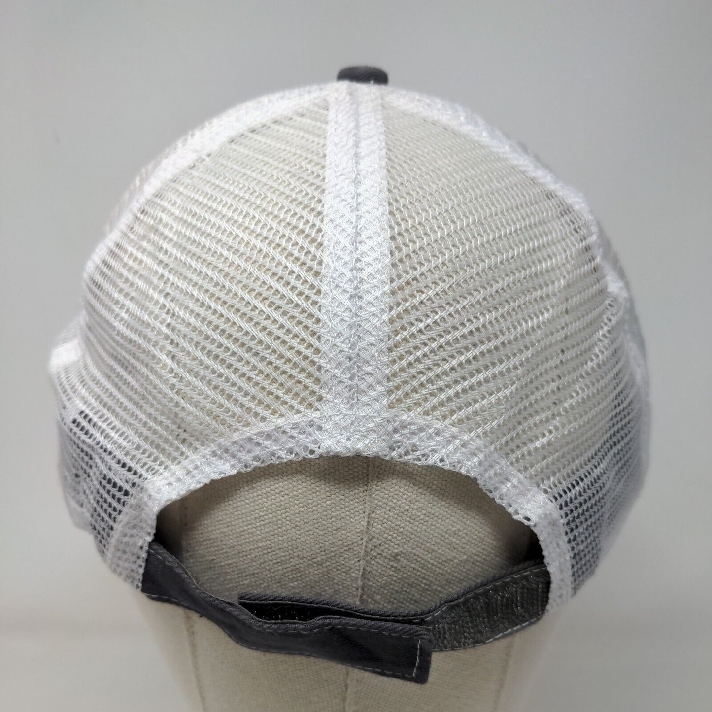 Fastline Strapback Mesh Back Trucker Hat Gray One Size Colorblock