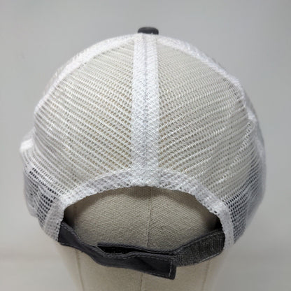 Fastline Strapback Mesh Back Trucker Hat Gray One Size Colorblock