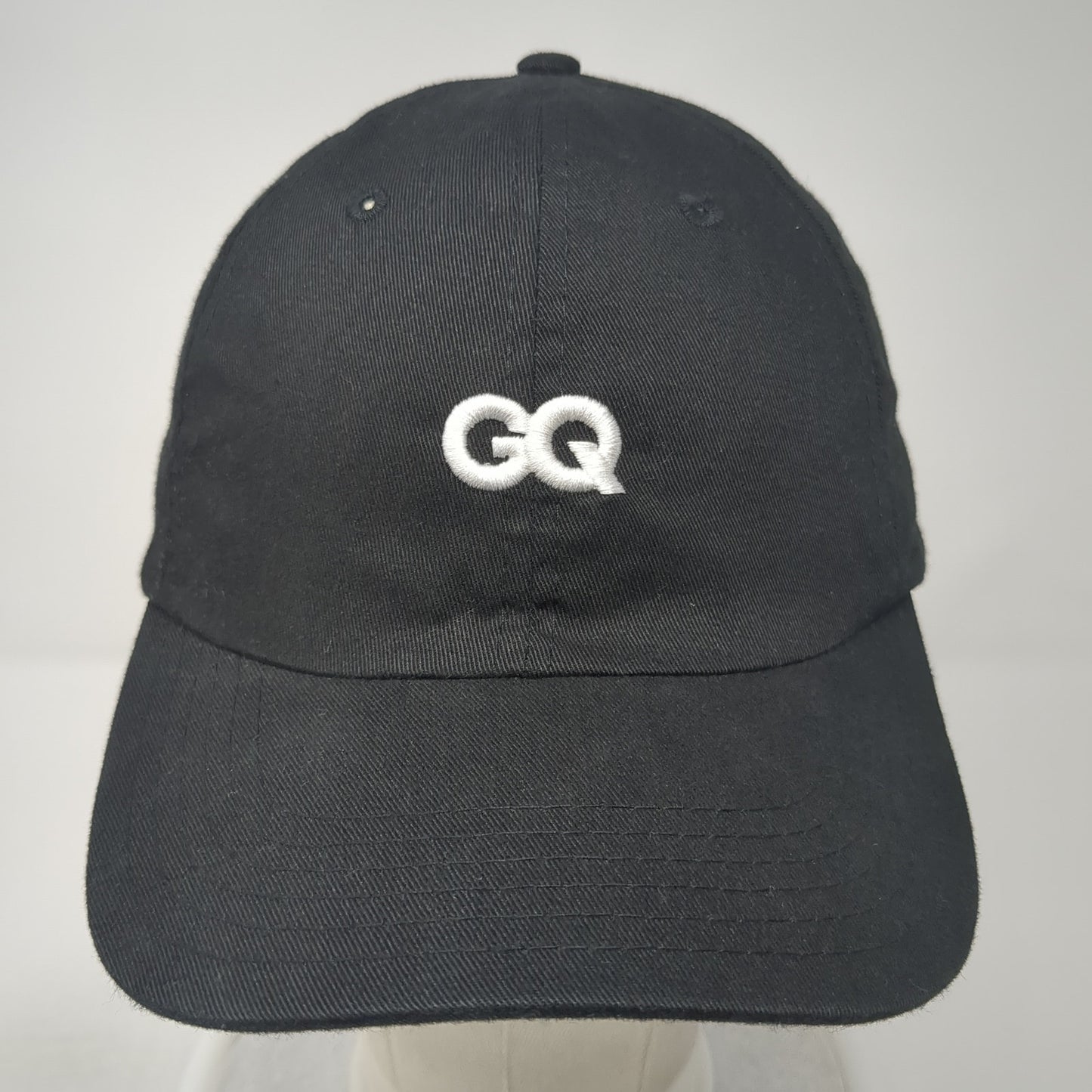 GQ Slideback Hat Black One Size Embroidered Proud Subscriber 6 Panel